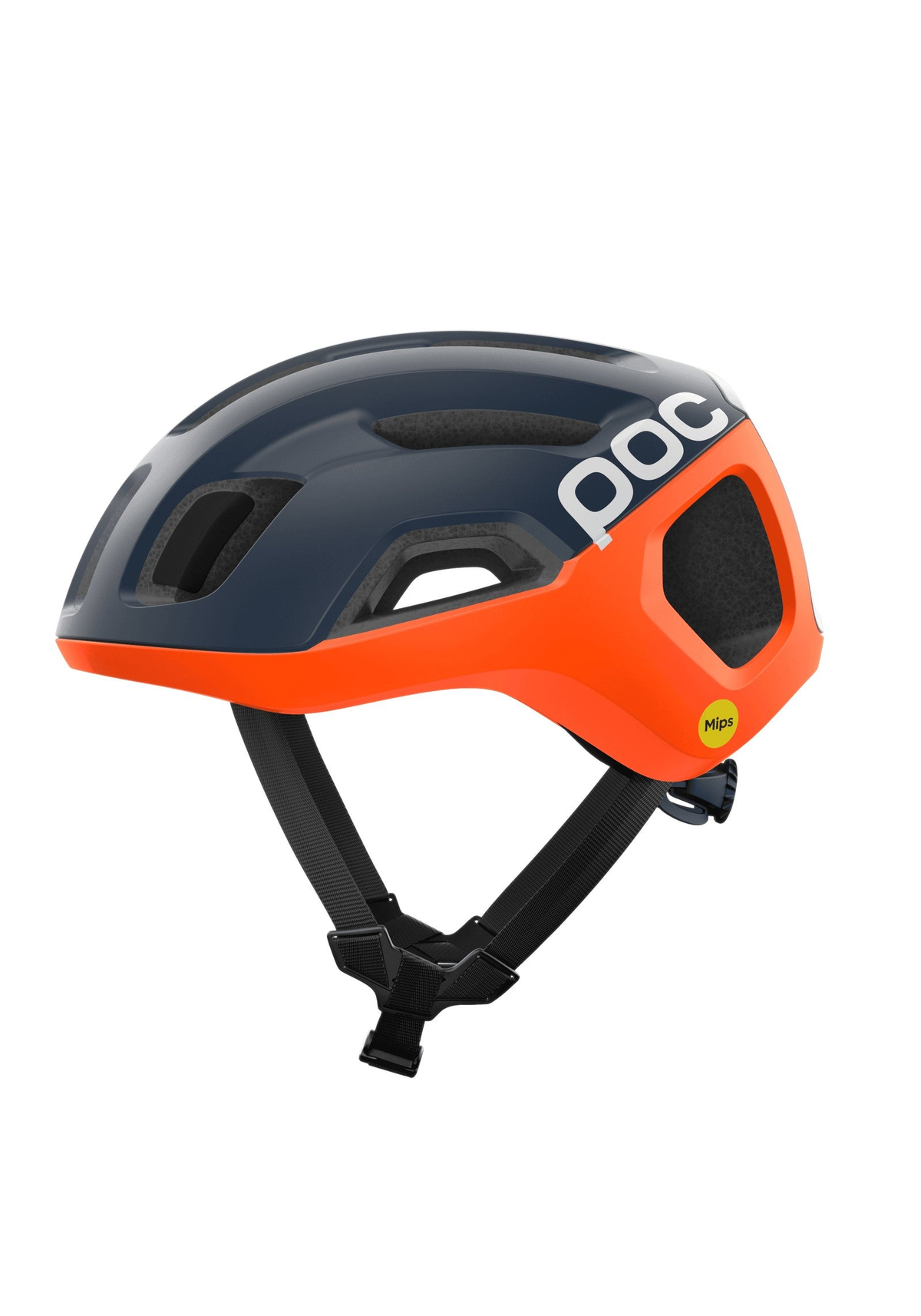 POC Ventral Air MIPS Cycling Helmet, Apatite Navy Matt/Fluo.Orange Matt/Hydrogen White Matt