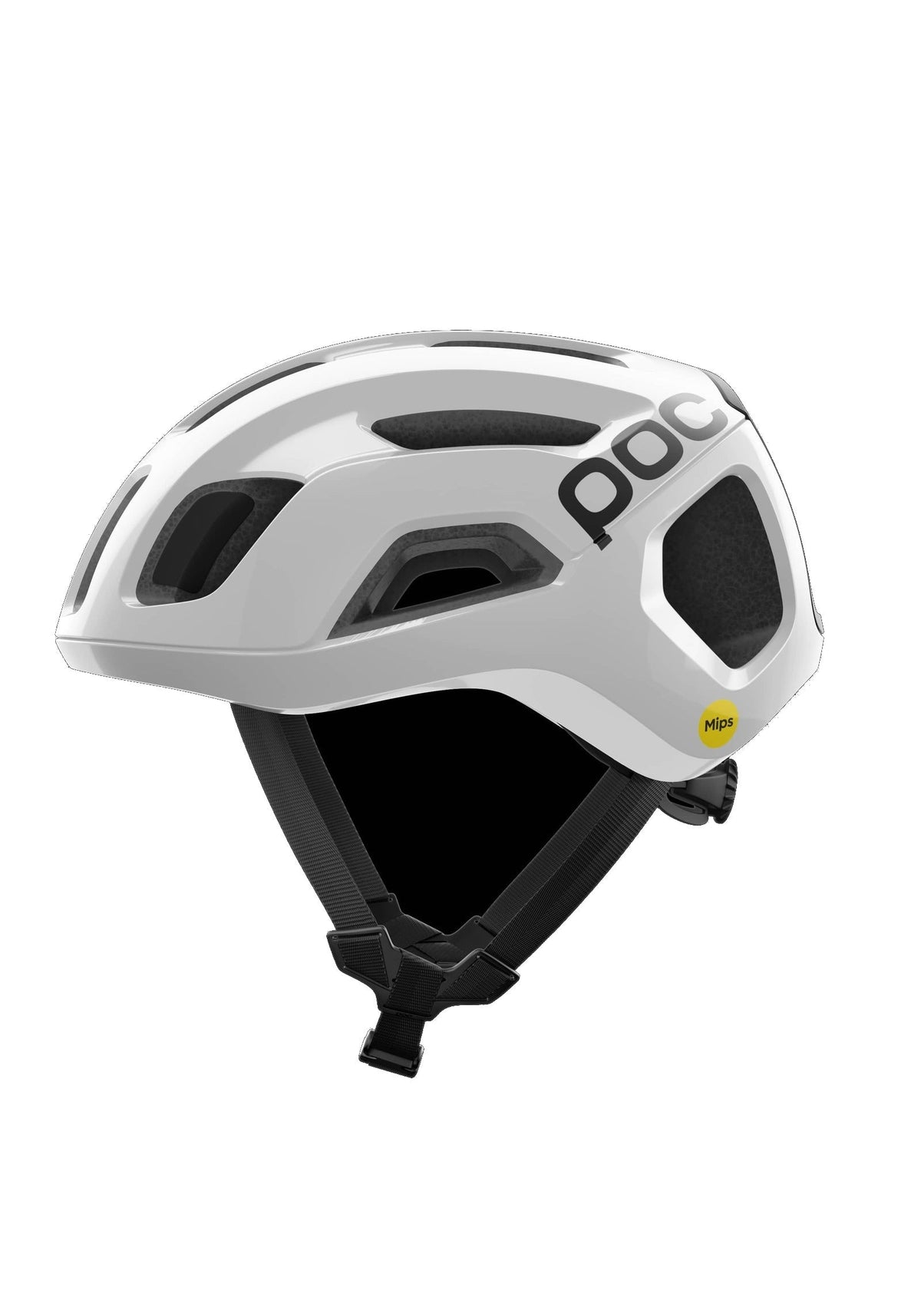 POC Ventral Air MIPS Cycling Helmet, Hydrogen White/Uranium Black Matt w. Logo