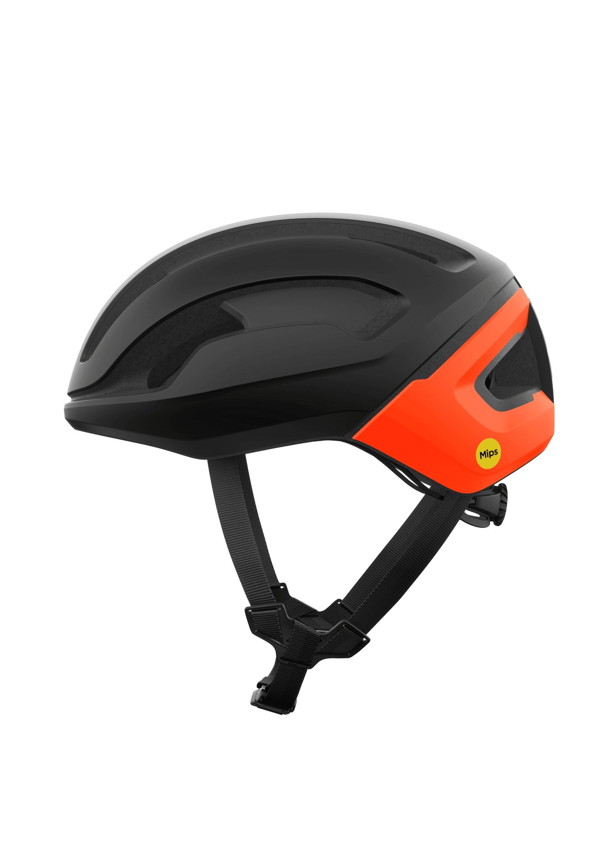 POC Omne Air MIPS Cycling Helmet, Uranium Black Matt/Fluorescent Orange Matt