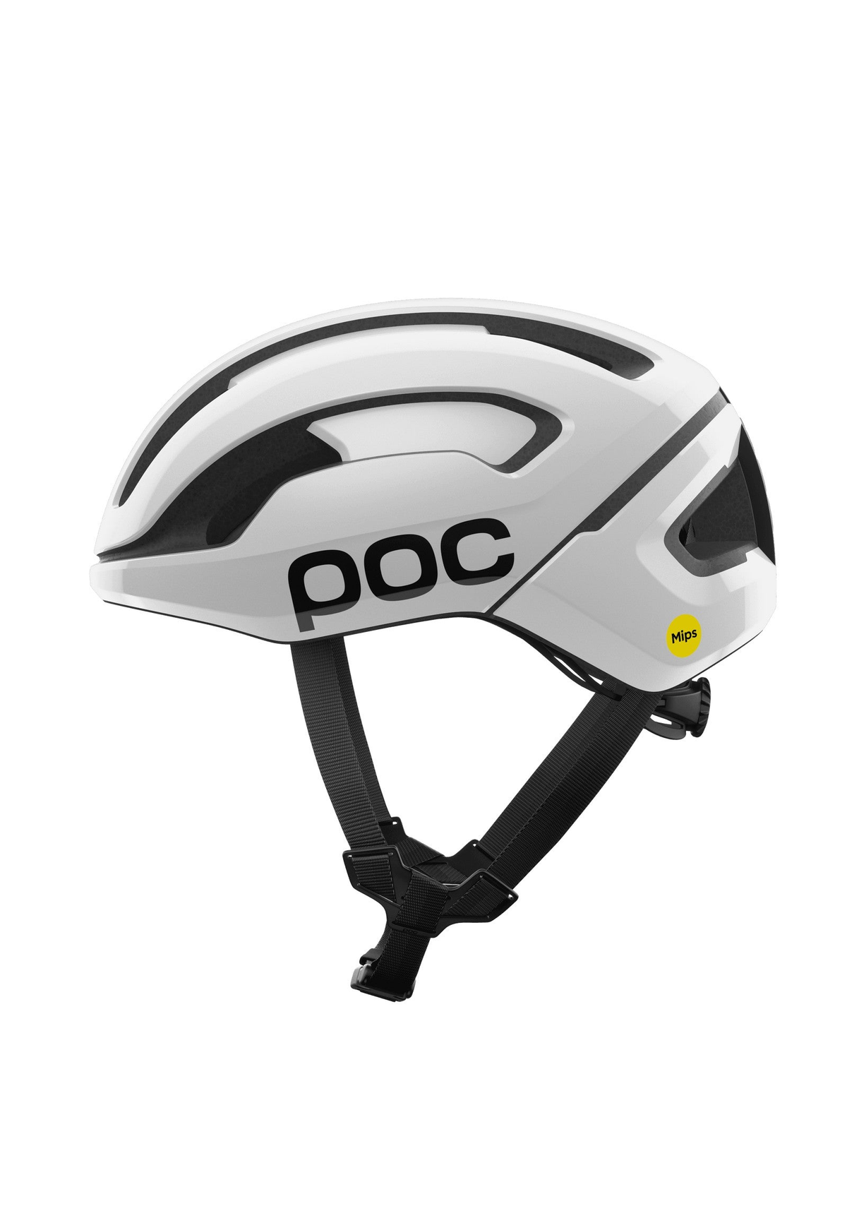 POC Omne Air MIPS Cycling Helmet, Hydrogen White/Uranium Black Matt w. Logo