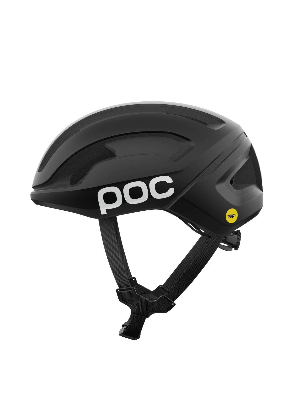 POC Omne Air MIPS Cycling Helmet, Uranium Black Matt/Hydrogen White w. Logo