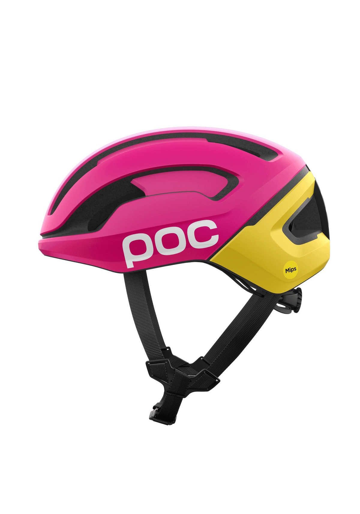 POC Omne Air MIPS Cycling Helmet, Rhos Red Matt/Citrine Yellow Matt