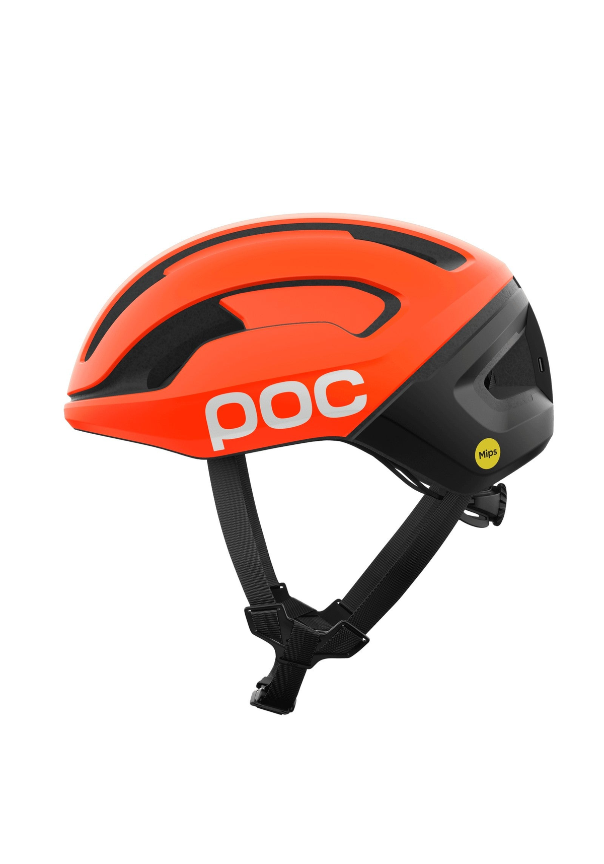 POC Omne Beacon Mips Commute Bike Helmet, Fluorescent Orange Matt/Uranium Black Matt