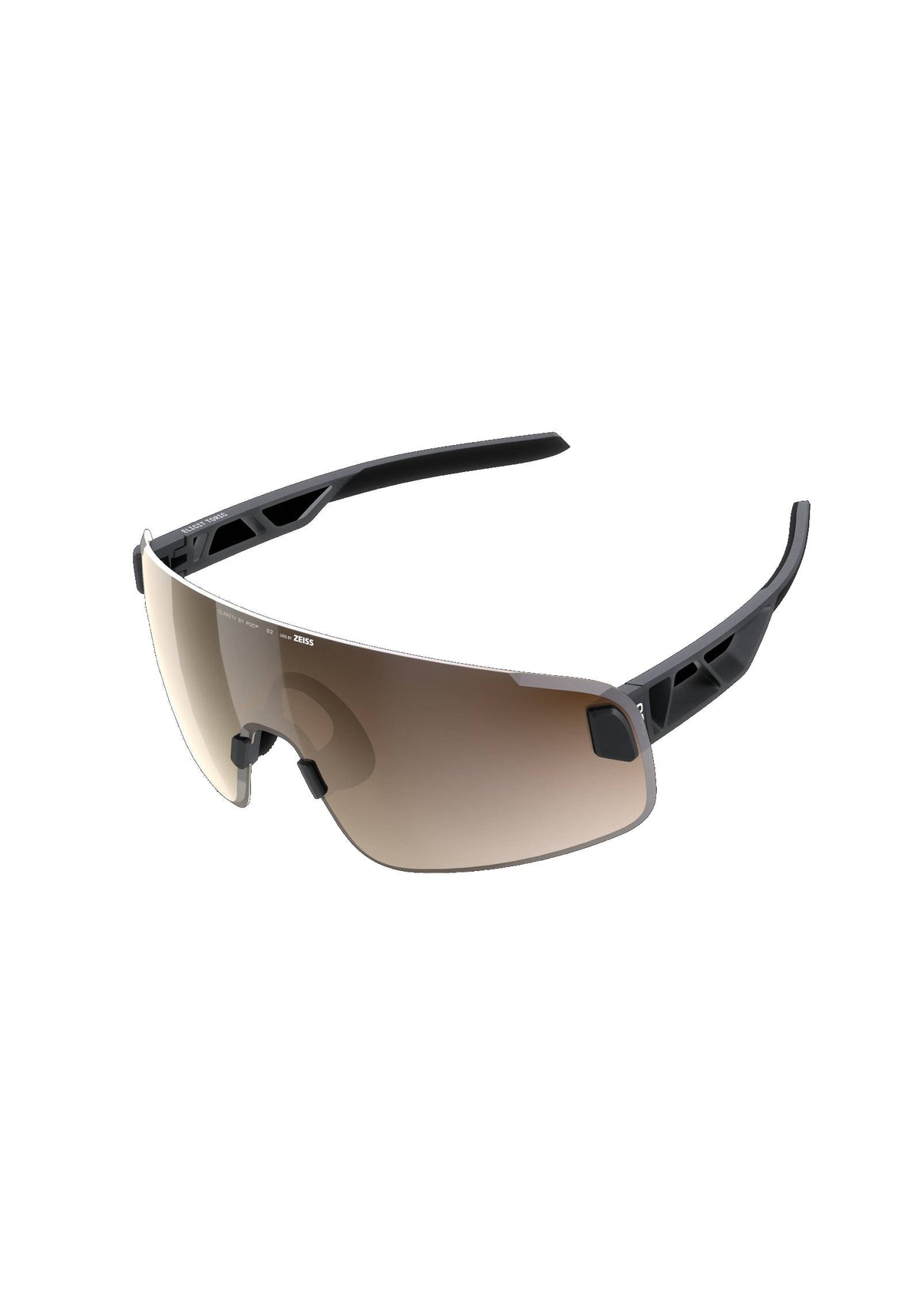 POC Elicit Toric Bike Sunglasses, Uranium Black/Clarity Trail/Partly Sunny Silver Cat. 2