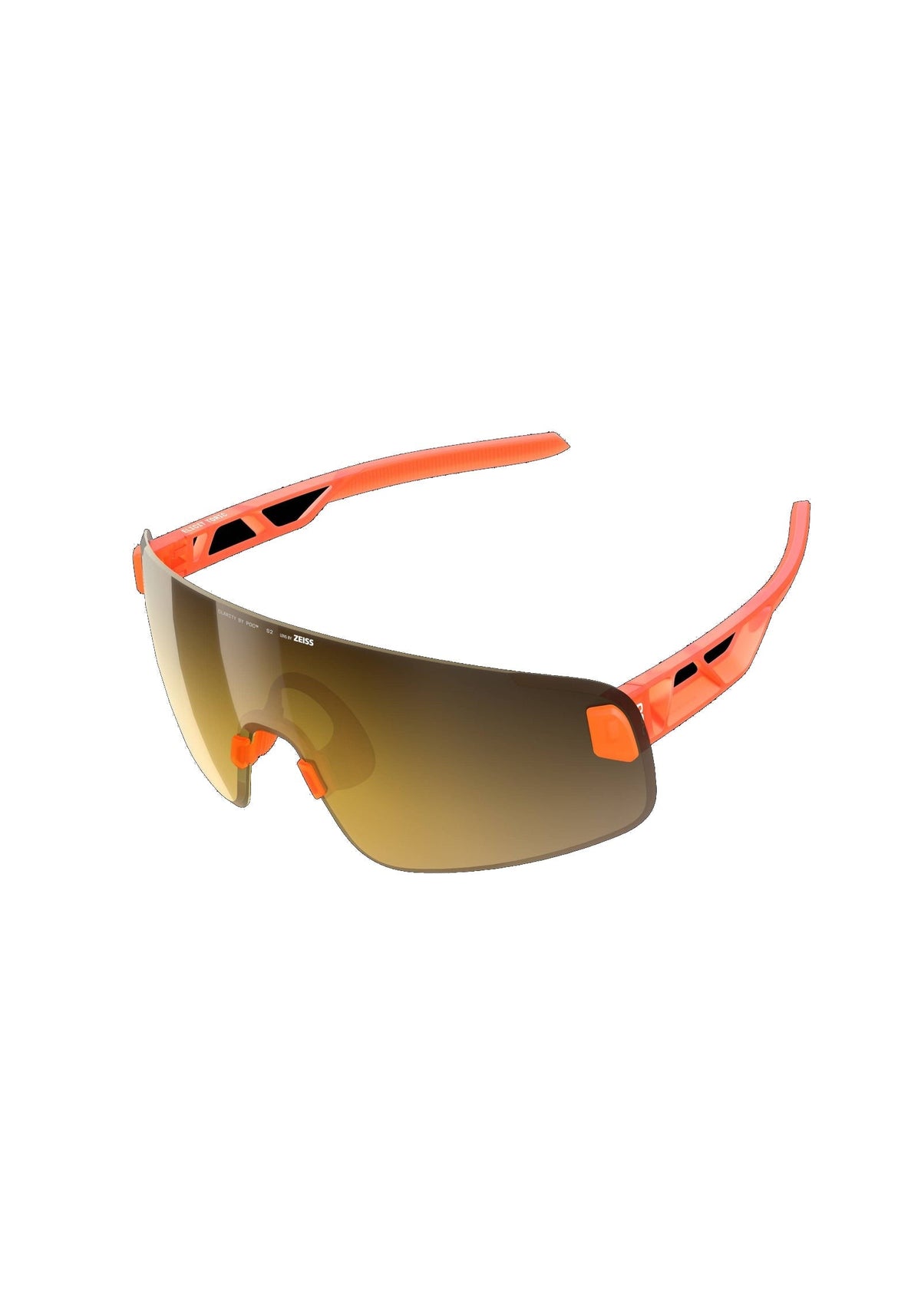 POC Elicit Toric Bike Sunglasses, Fluo. Orange Translucent/Clarity Road/Partly Sunny Gold