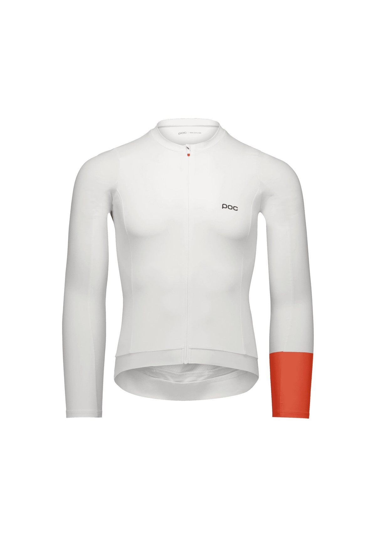 POC Men's Cadence Long Sleeve Cycling Jersey, Hydrogen White