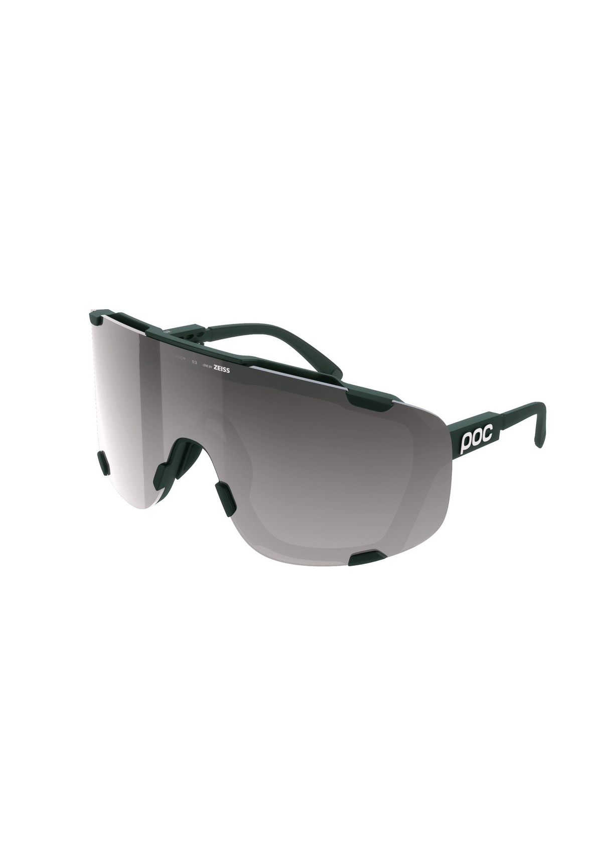 POC Devour Bike Sunglasses + Extra Lens, Pargasite Green/Clarity Road/Sunny Silver