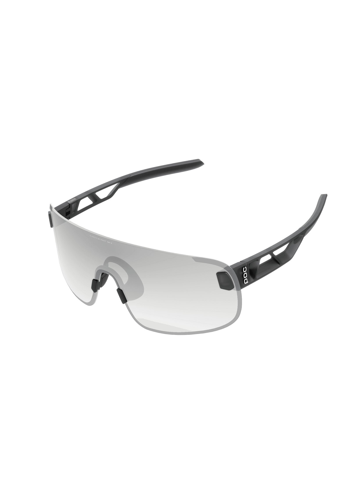 POC Elicit Photochromic Bike Sunglasses, Translucent Black/Clarity Photochromic/Changeable Grey