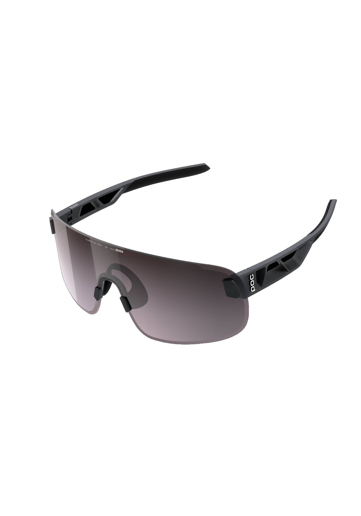 POC Elicit Bike Sunglasses, Uranium Black/Clarity Road/Sunny Silver