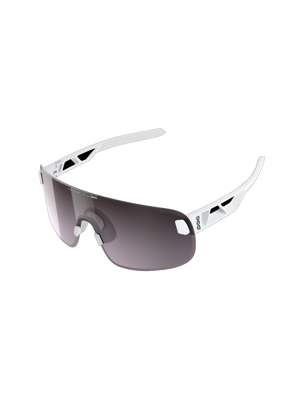 POC Elicit Bike Sunglasses, Hydrogen White/Clarity Road/Sunny Silver