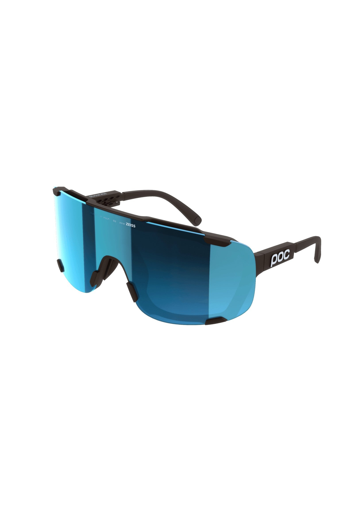 POC Devour Mid Bike Sunglasses, Bronzite Brown/Clarity Universal/Sunny Turquoise