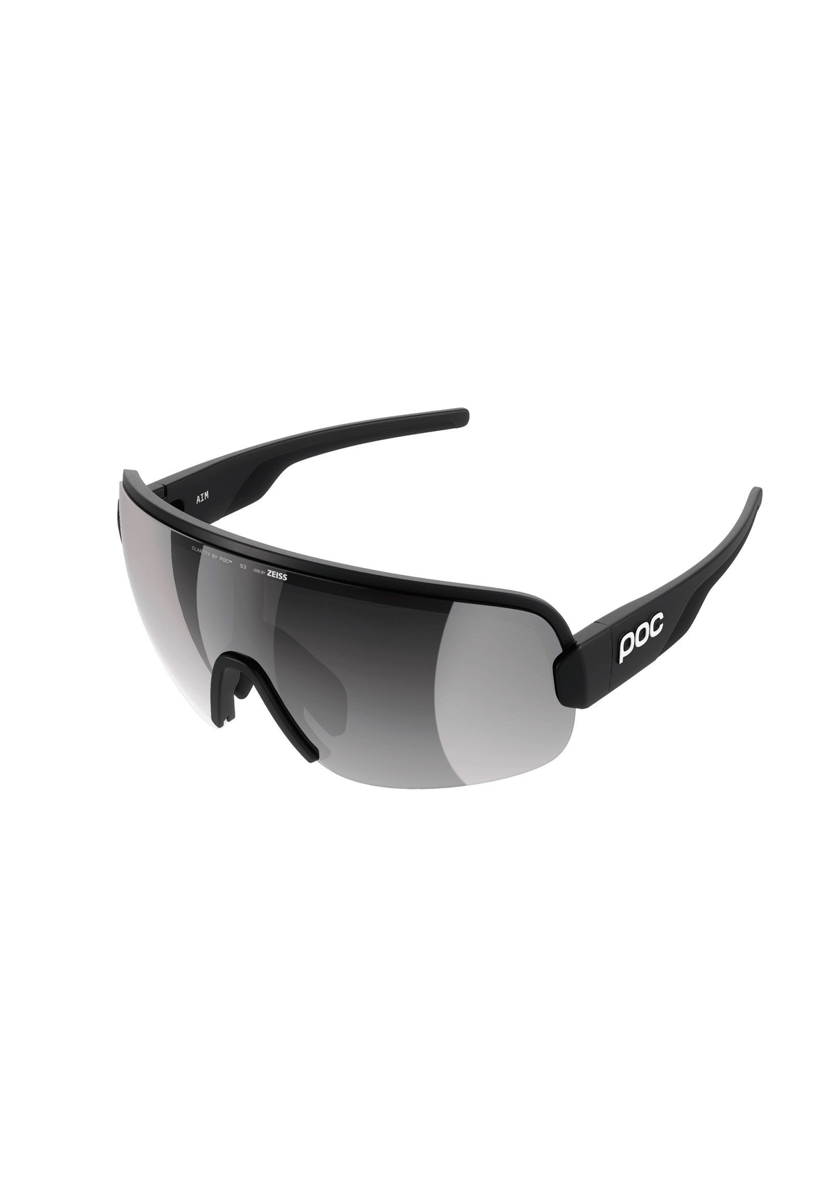 POC Aim Bike Sunglasses, Uranium Black/Clarity Road/Sunny Silver