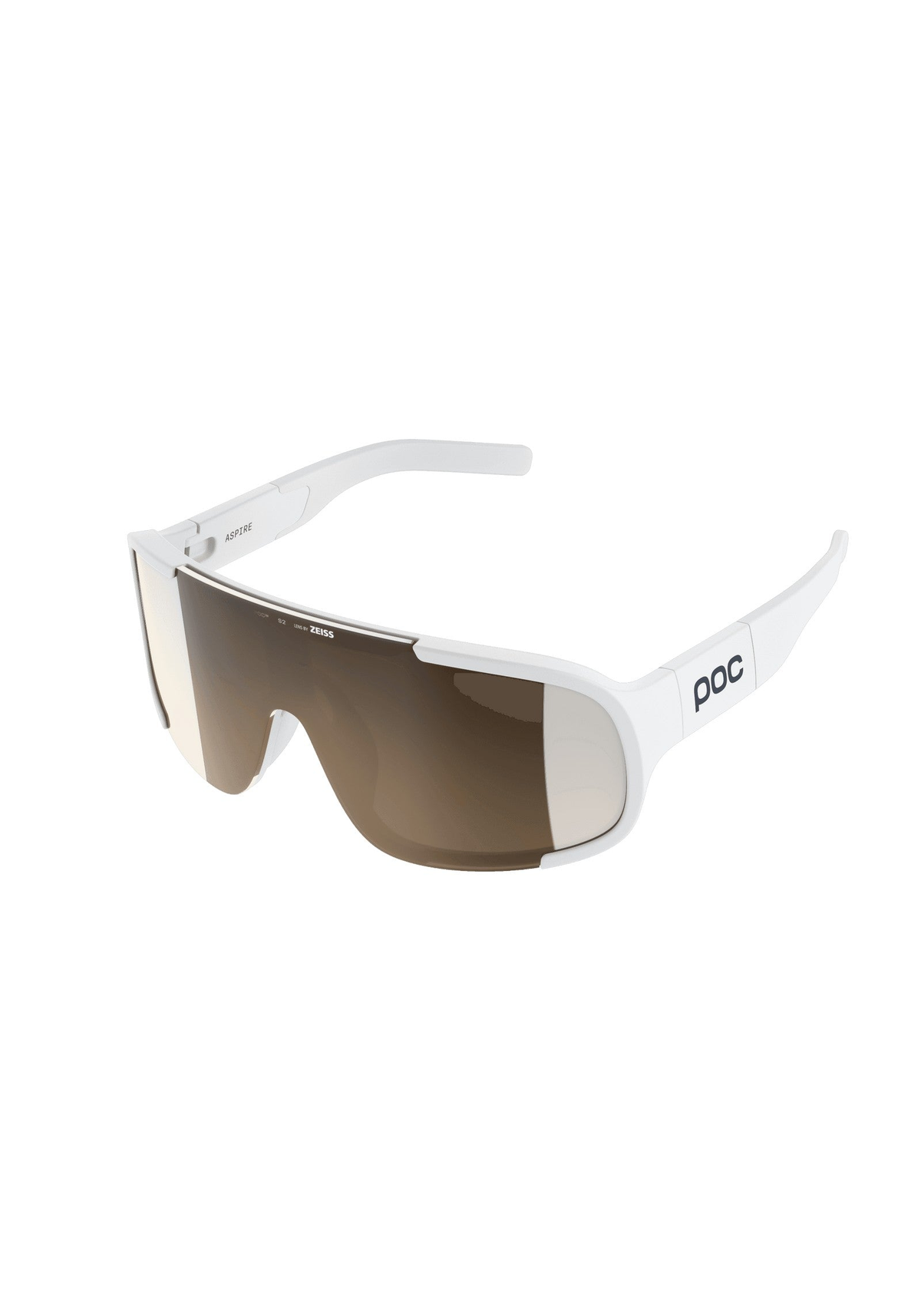 POC Aspire Bike Sunglasses, Hydrogen White/Clarity Trail/Partly Sunny Silver