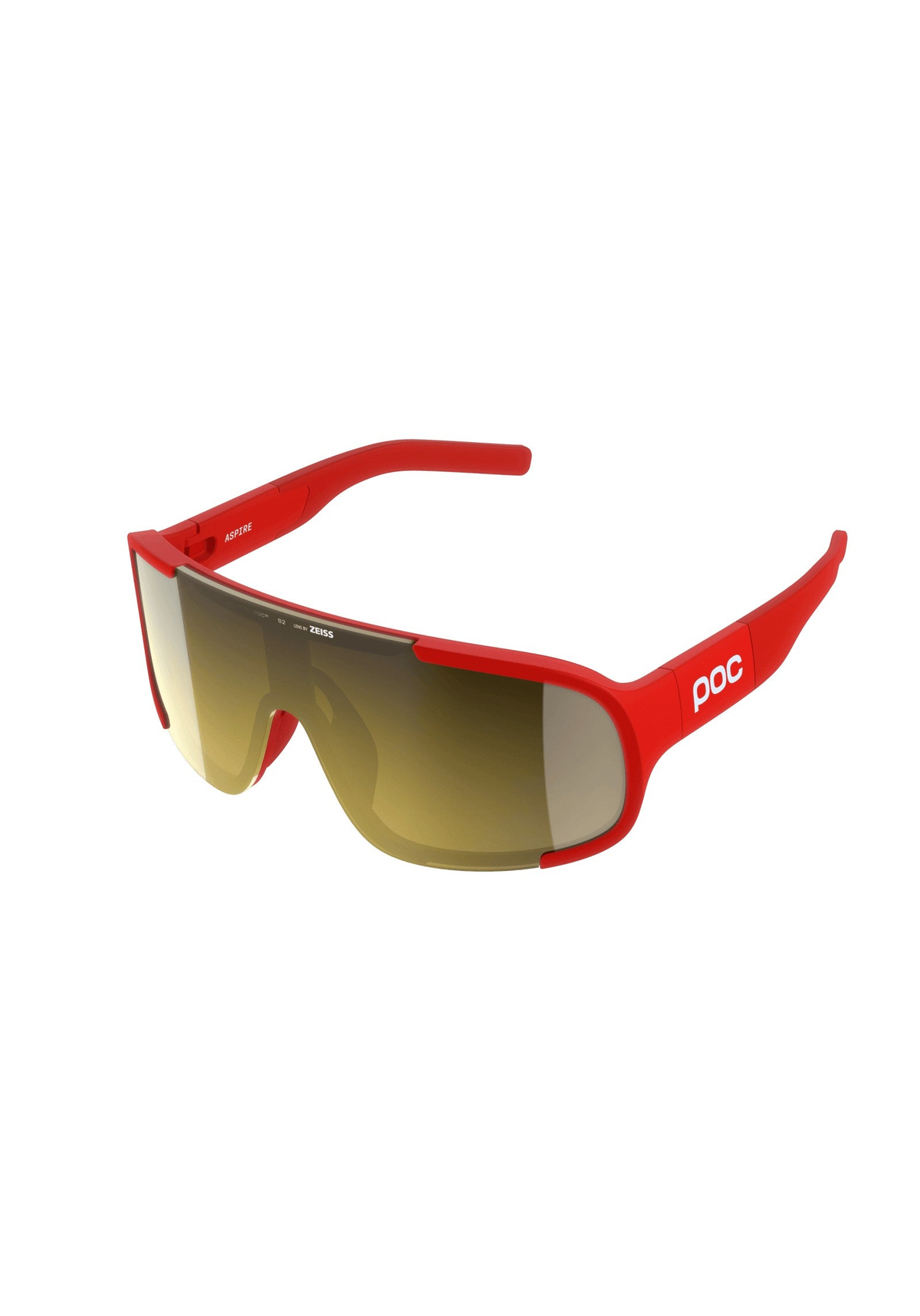 POC Aspire Bike Sunglasses, Prismane Red/Clarity Road/Partly Sunny Gold