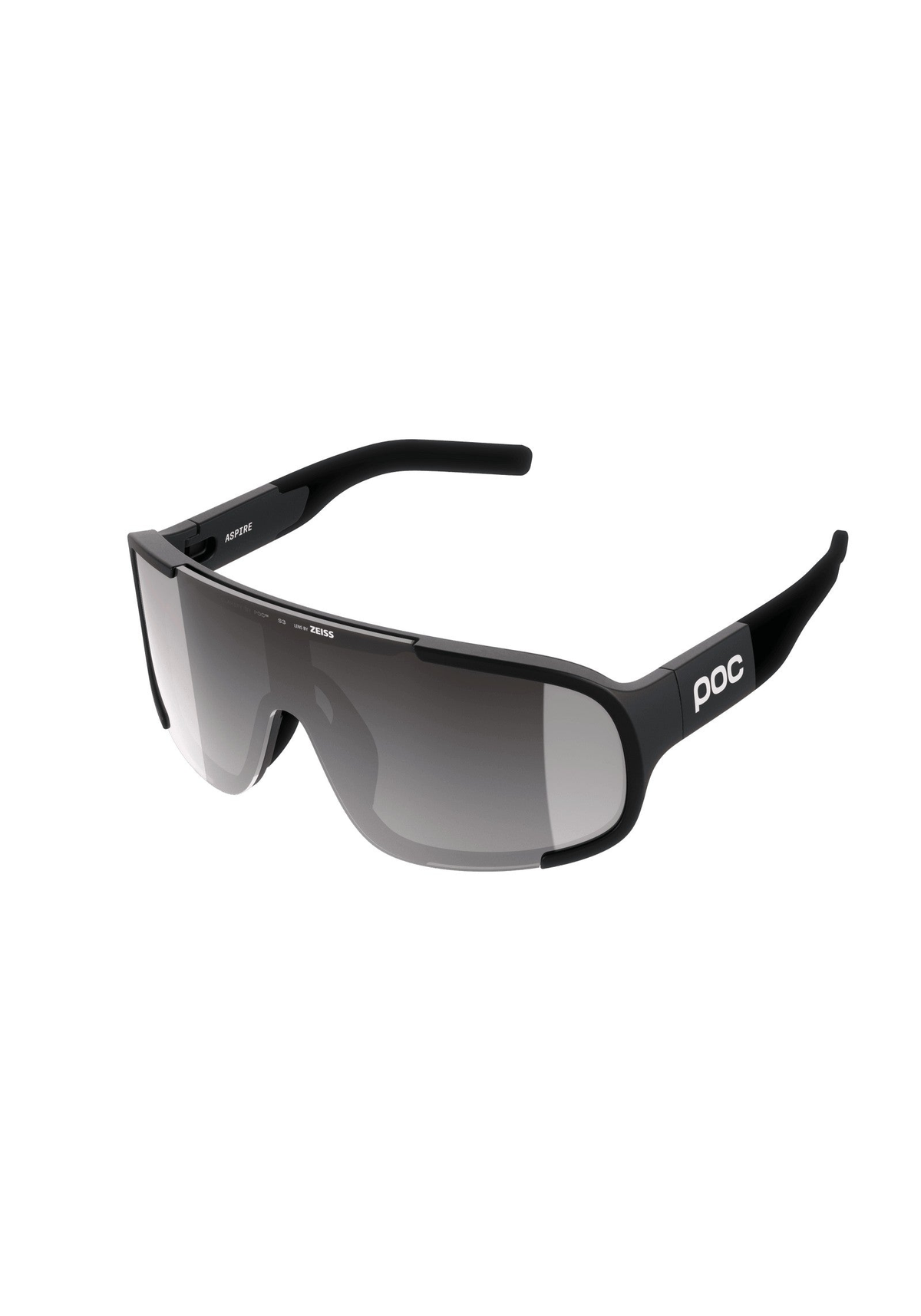 POC Aspire Wide Fit Bike Sunglasses, Uranium Black/Clarity Road/Sunny Silver