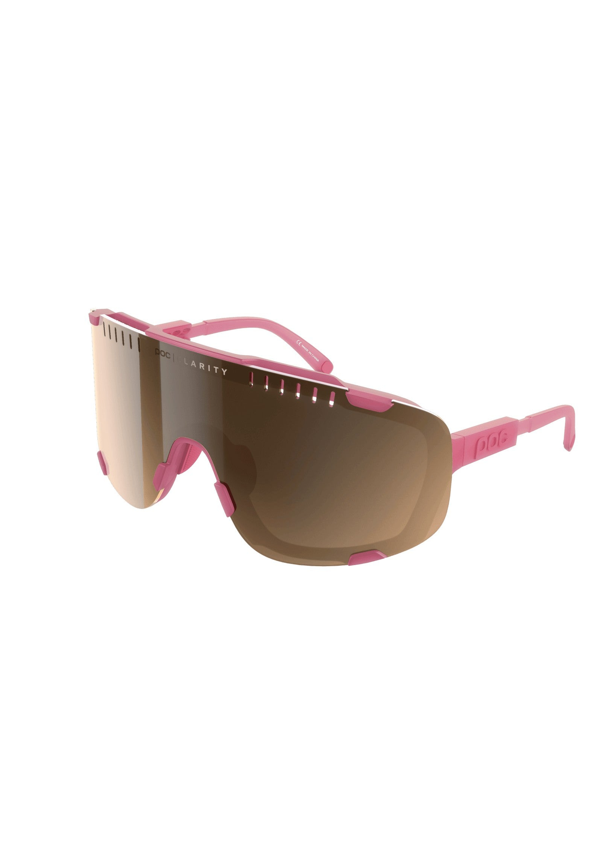 POC Devour Wide Fit Bike Sunglasses, Actinium Pink Translucent