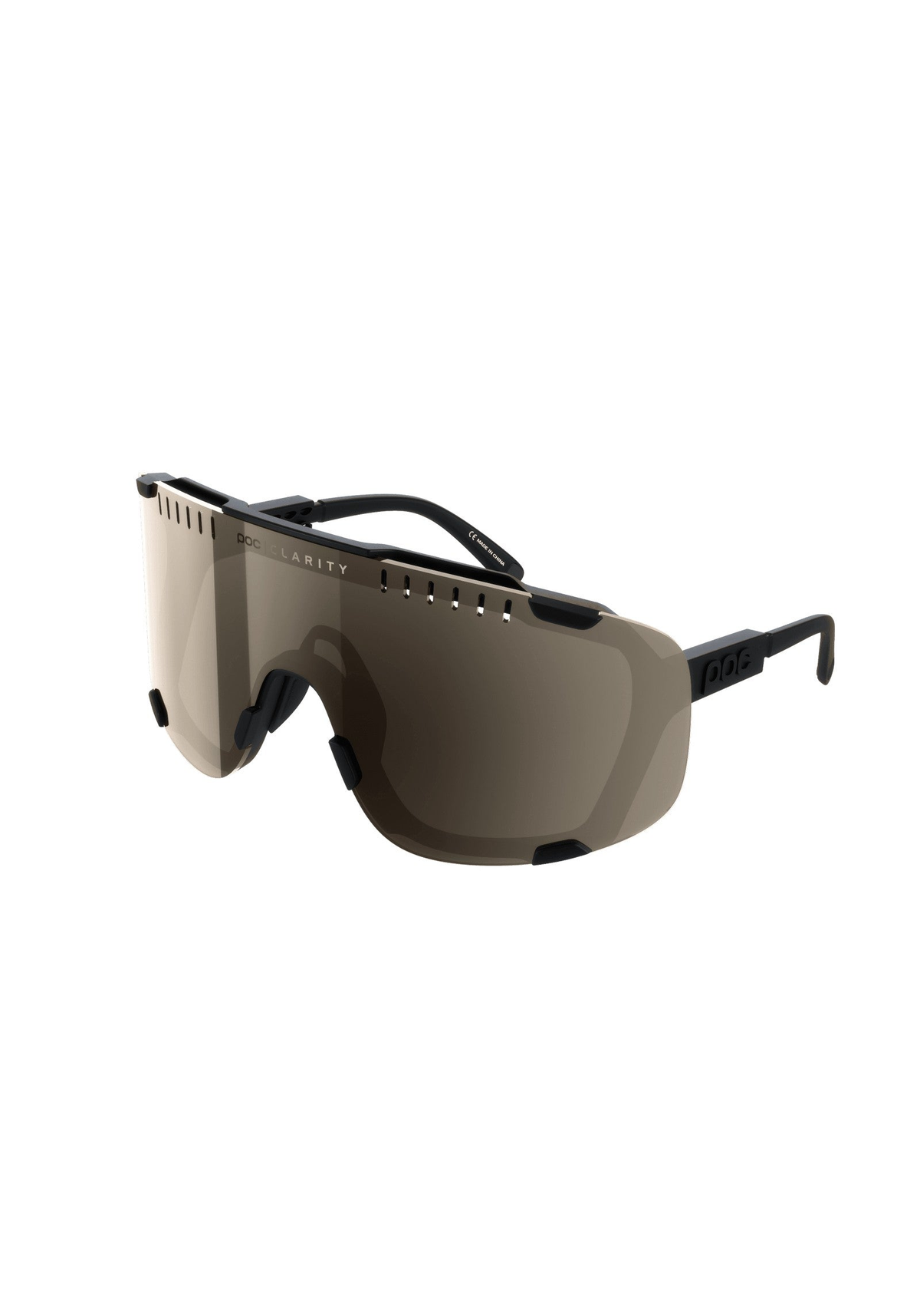 POC Devour Wide Fit Bike Sunglasses, Uranium Black