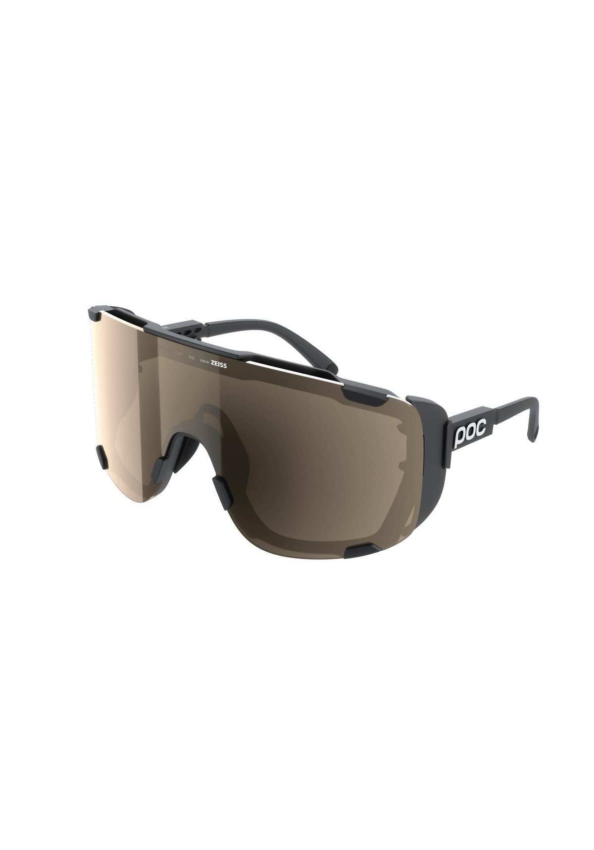 POC Devour Ultra Bike Sunglasses, Uranium Black/Clarity Trail/Partly Sunny Silver