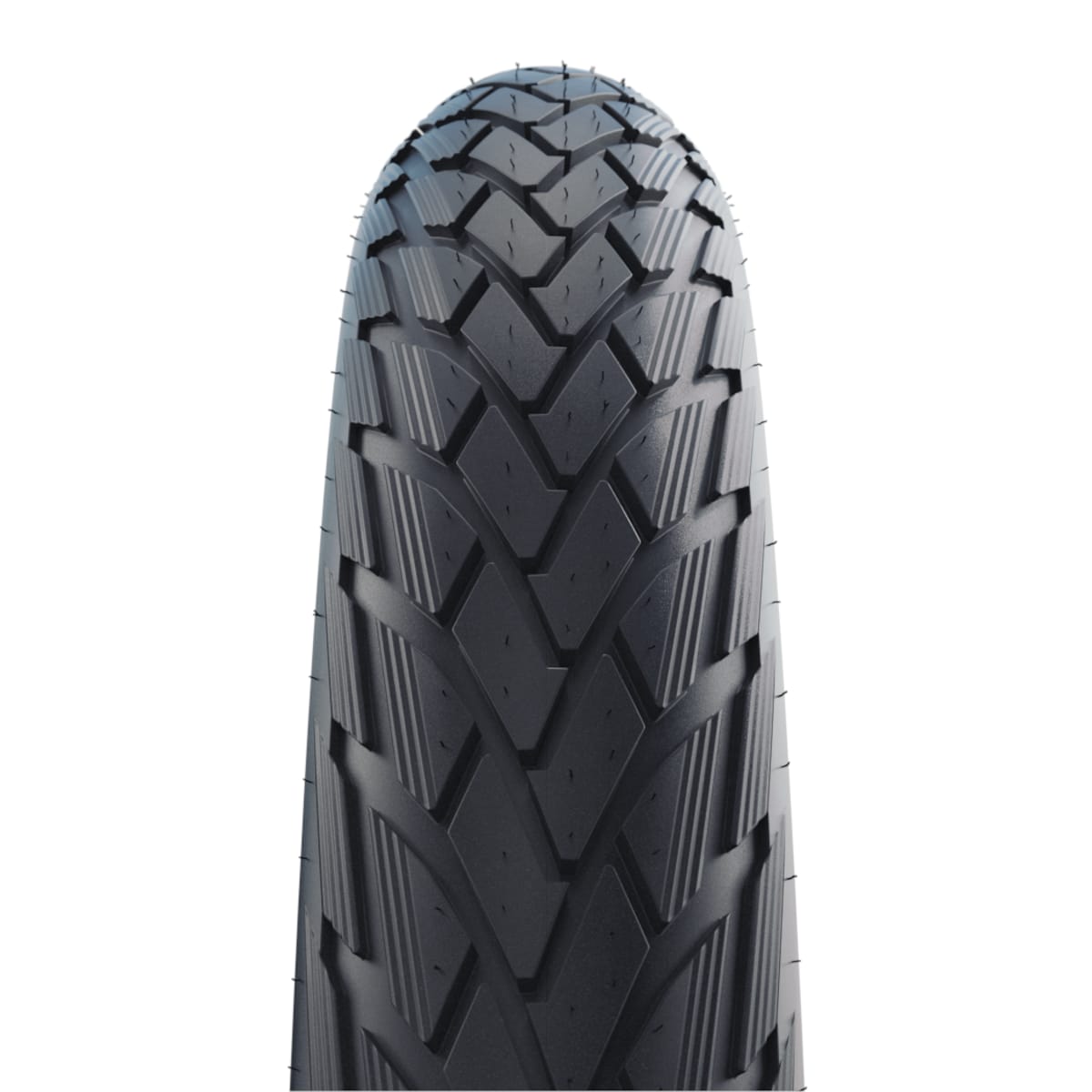 Schwalbe Green Marathon tyre, black with reflective sidewall