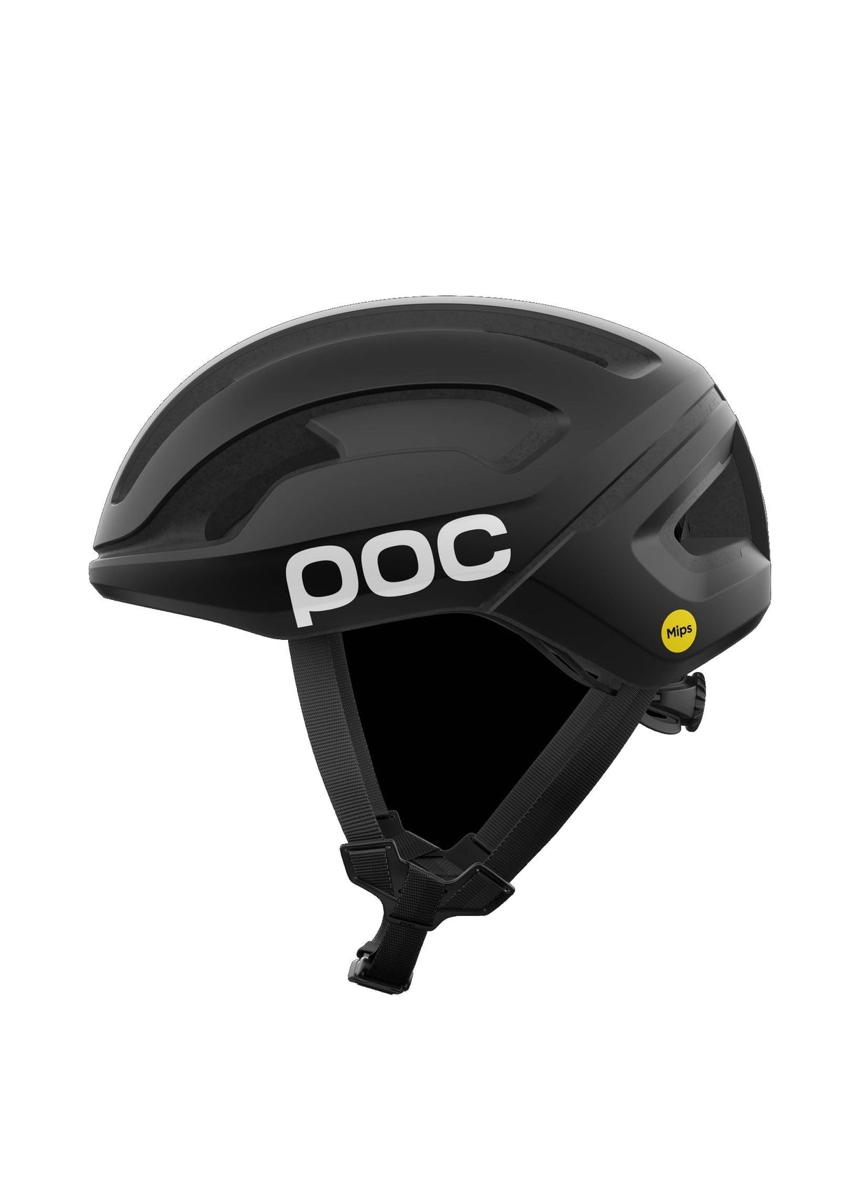 POC Omne Air Mips Wide Fit Cycling Helmet, Uranium Black Matt/Hydrogen White w. Logo
