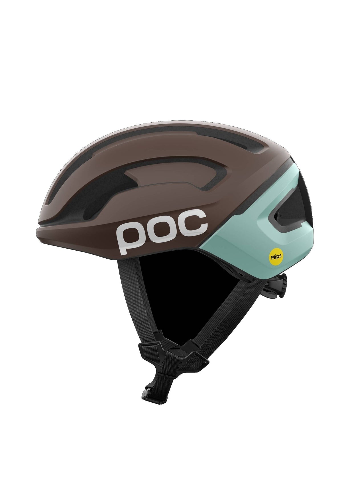 POC Omne Air Mips Wide Fit Cycling Helmet, Bronzite Brown Matt/Lazurite Blue Matt