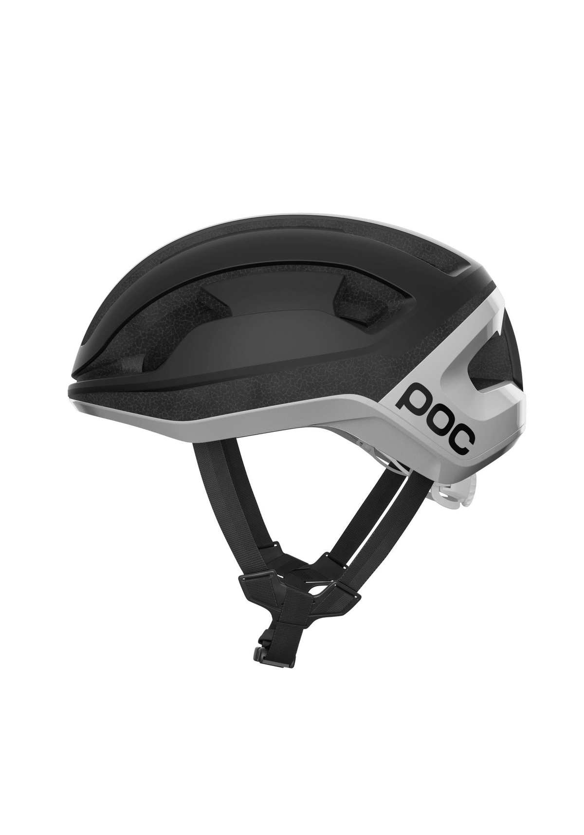 POC Omne Lite Cycling Helmet, Uranium Black Matt/Hydrogen White