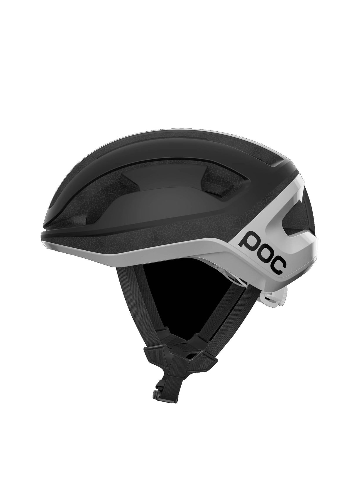 POC Omne Lite Wide Fit Cycling Helmet, Uranium Black Matt/Hydrogen White