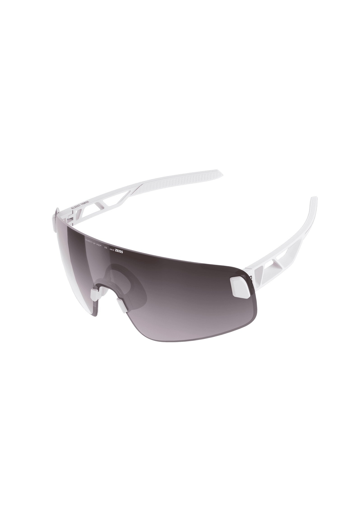 POC Elicit Toric Bike Sunglasses + Extra Lens, Hydrogen White/Clarity Road/Sunny Silver
