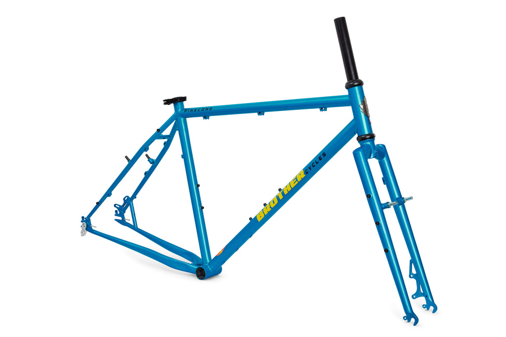 Brother Pinecone frame detail, Electric Blue