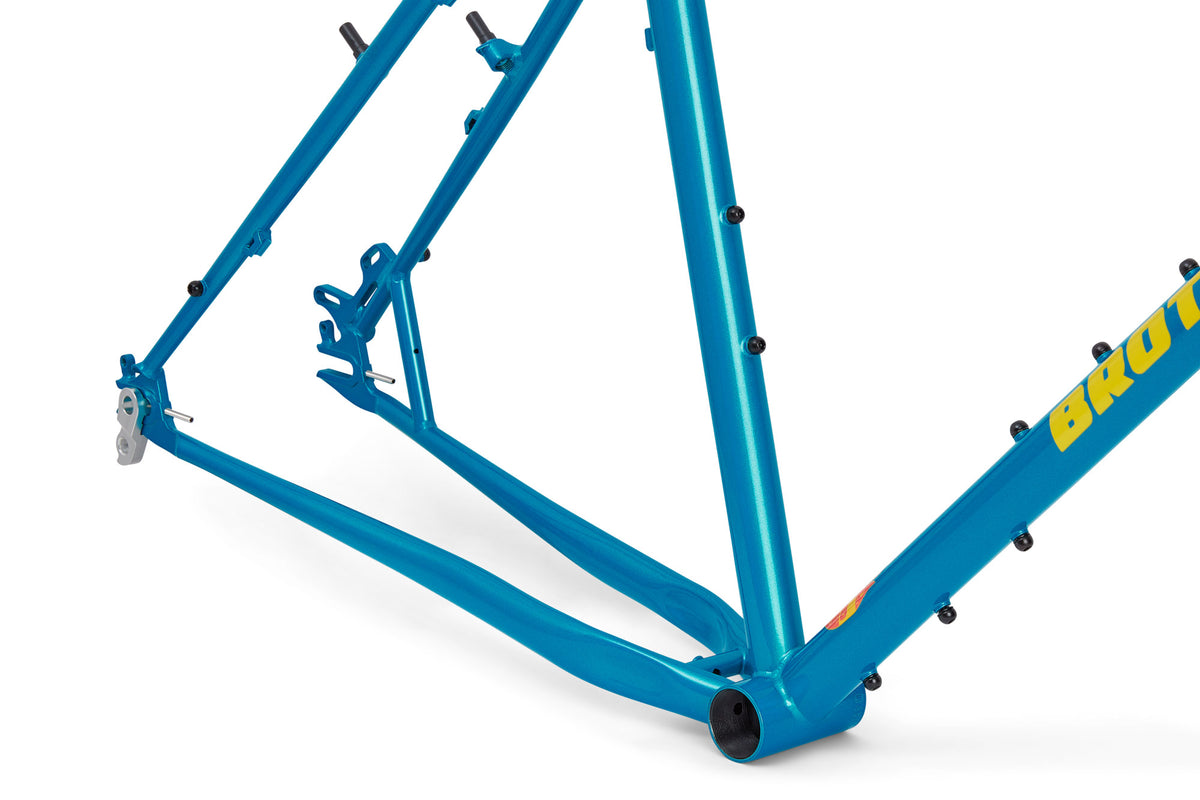 Brother Pinecone fork and head tube, Electric Blue