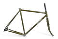 Brother Cycles Kepler steel frameset in Green Metallic, side view