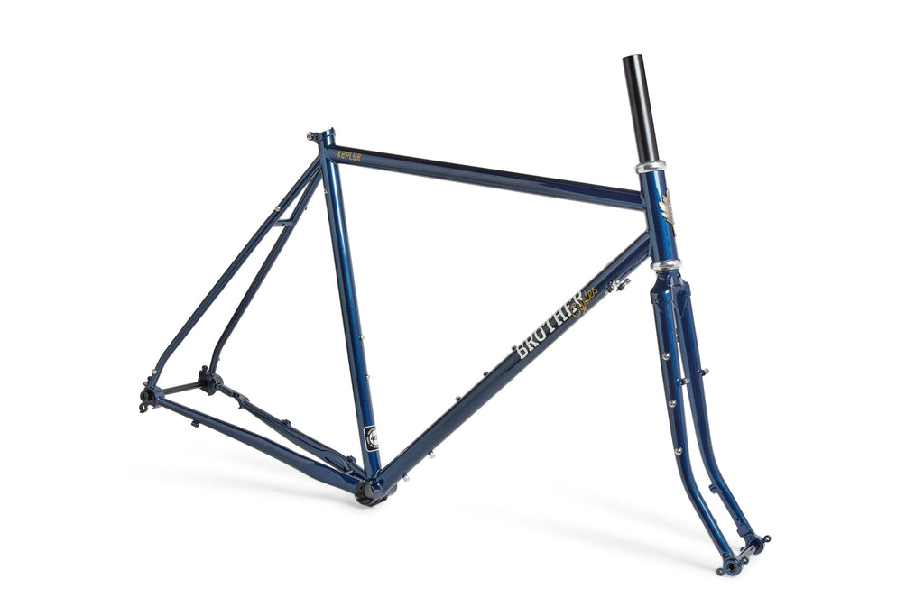 Brother Kepler frame tubes and dropouts, Blue Metallic