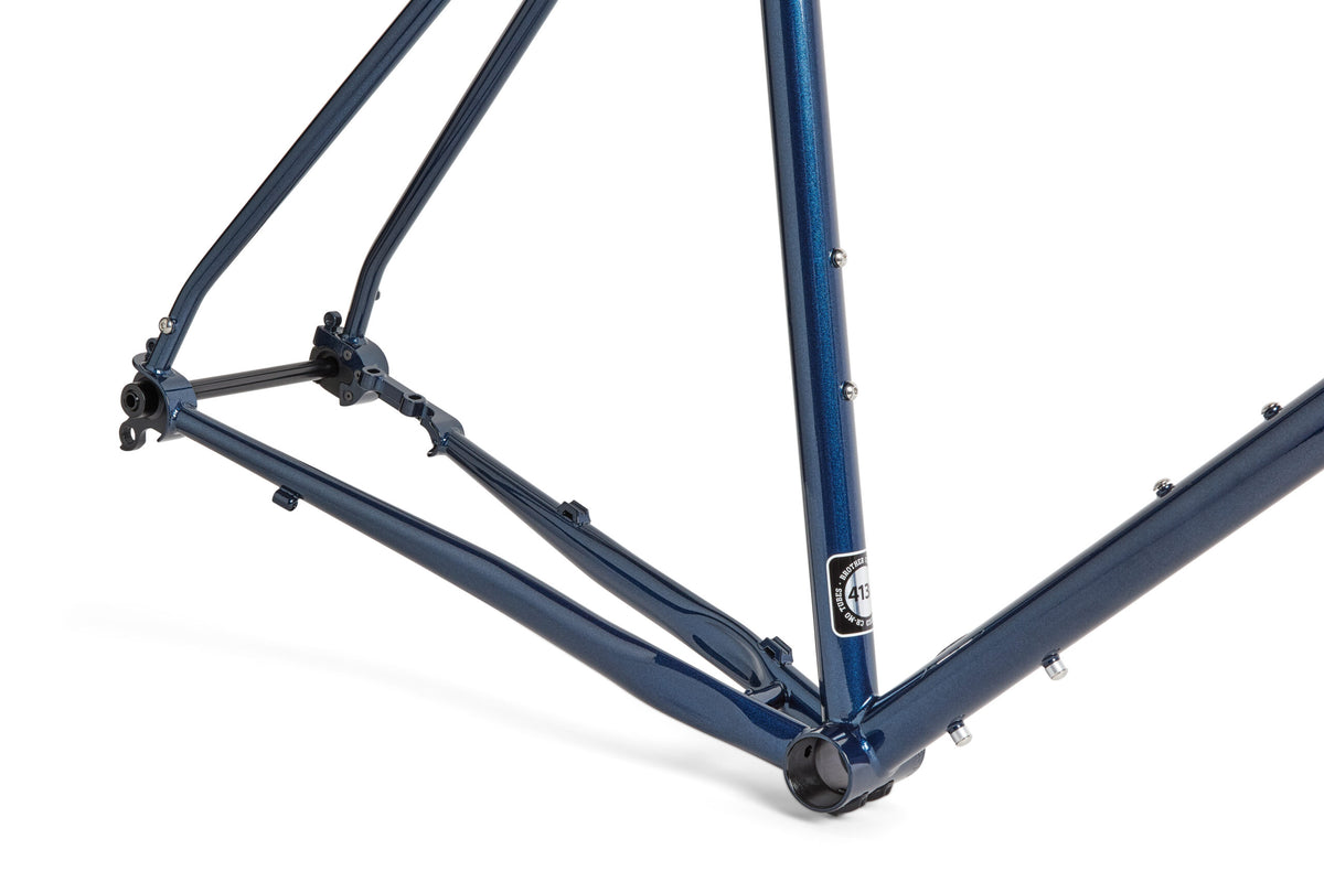 Brother Kepler head tube and fork crown, Blue Metallic