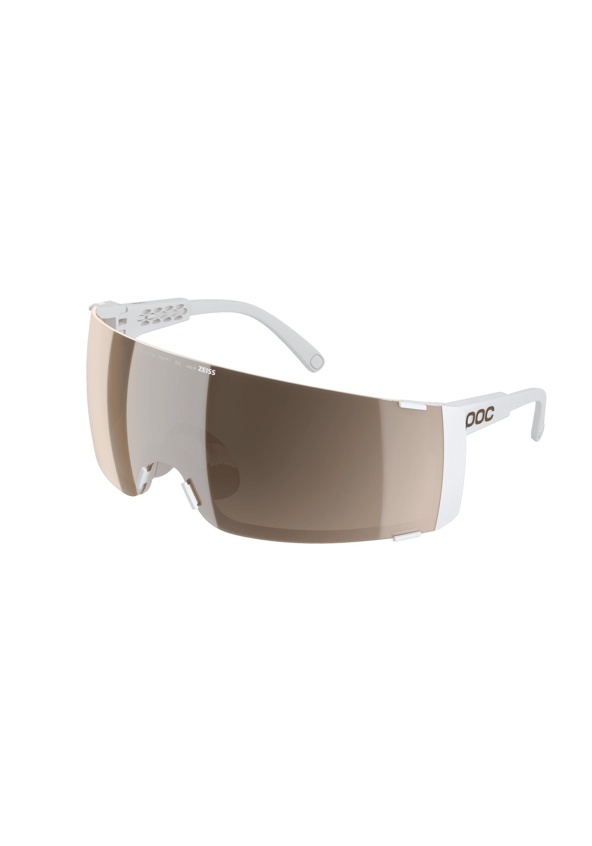 POC Propel Bike Sunglasses + Extra Lens, Hydrogen White/Clarity Trail/Partly Sunny Silver