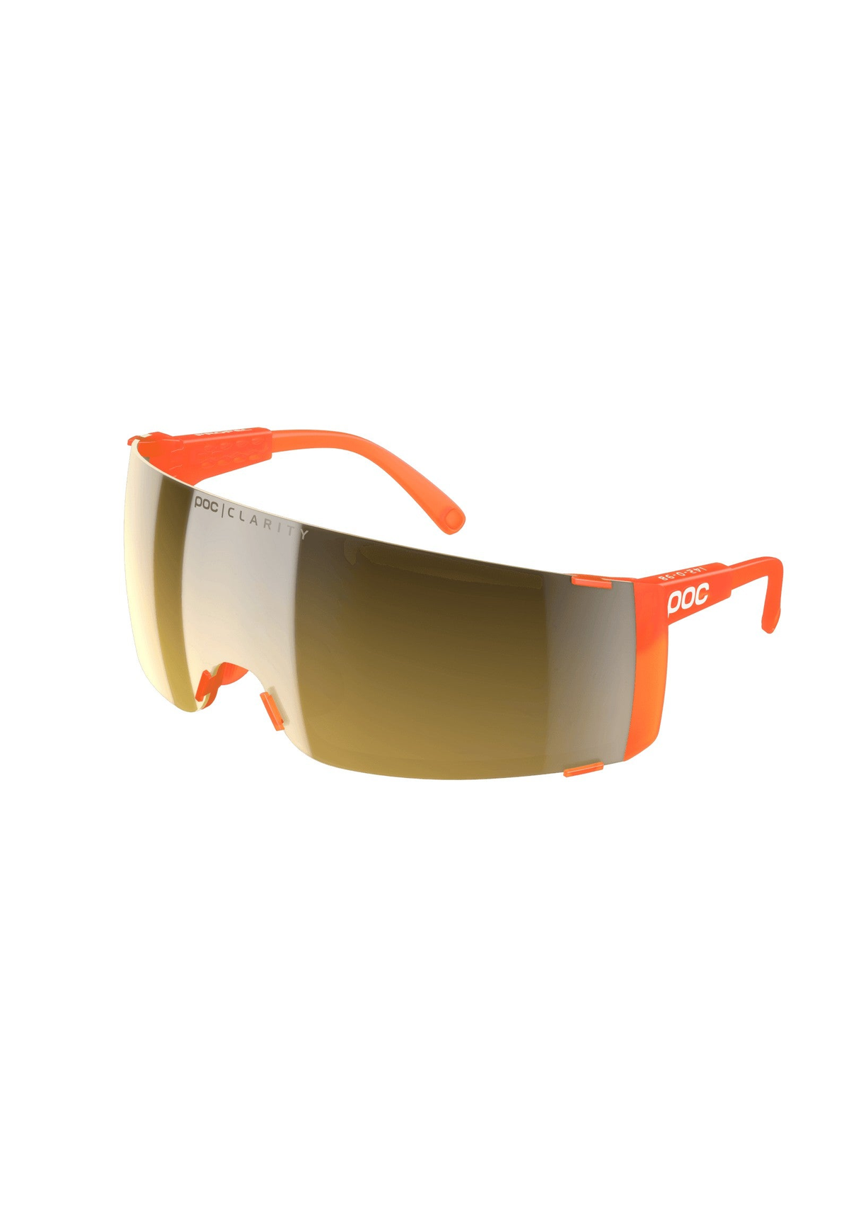POC Propel Bike Sunglasses + Extra Lens, Fluorescent Orange Translucent