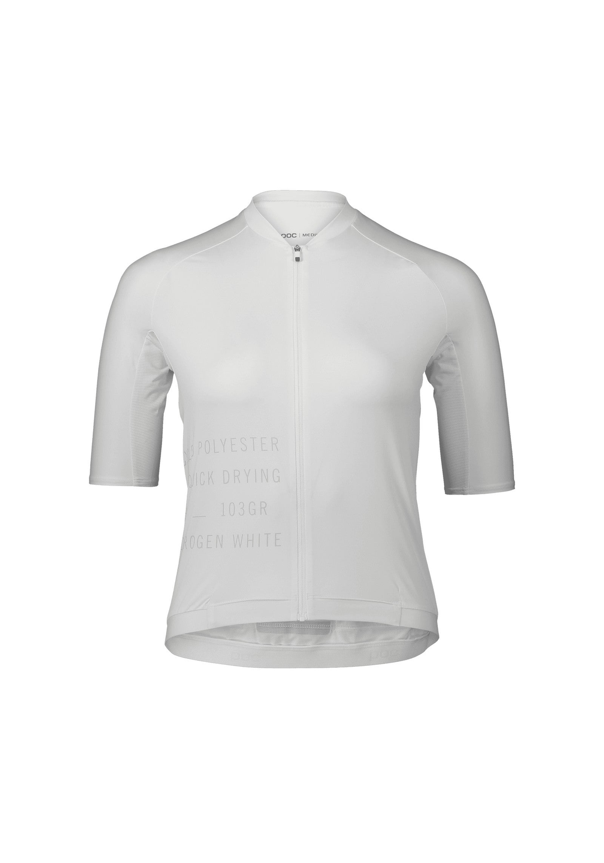 POC Women's Pristine Print Cycling Jersey, Hydrogen White