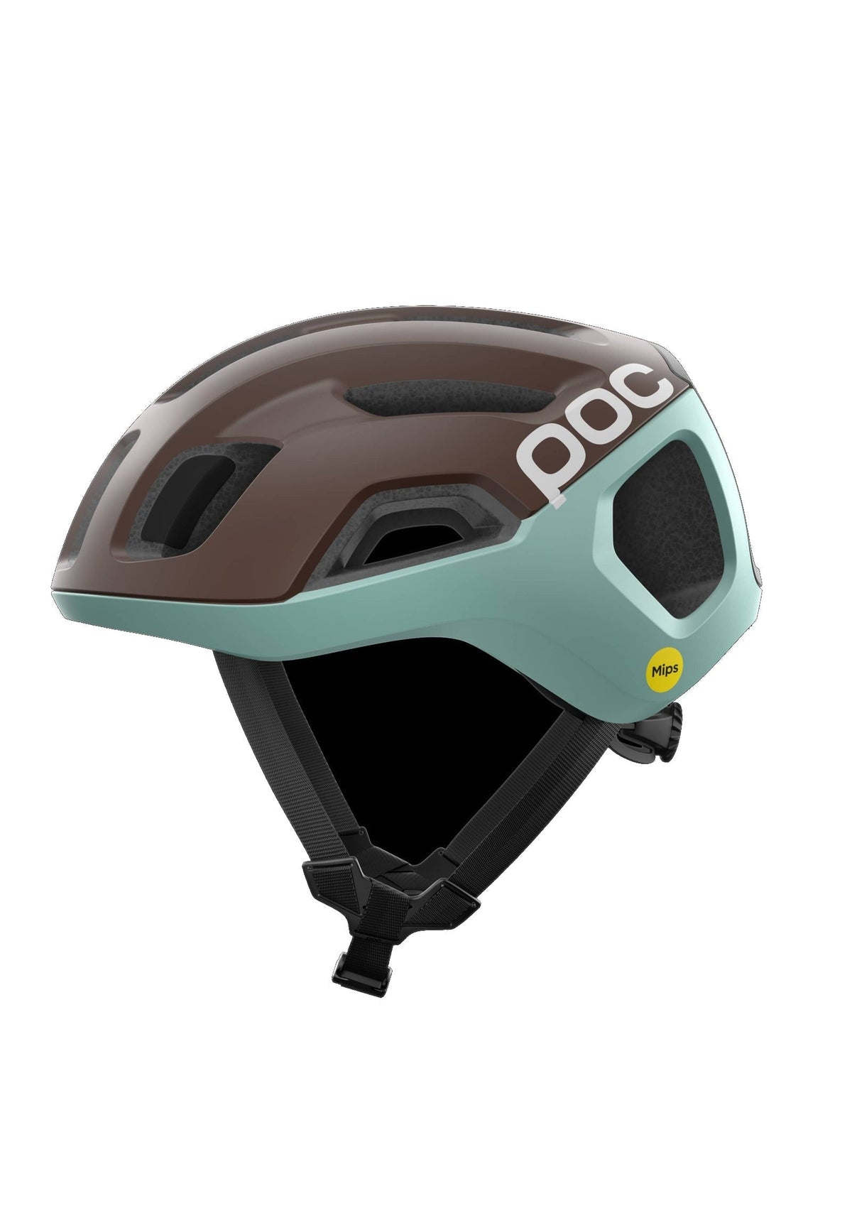 POC Ventral Air Mips Wide Fit Cycling Helmet, Bronzite Brown Matt/Lazurite Blue Matt