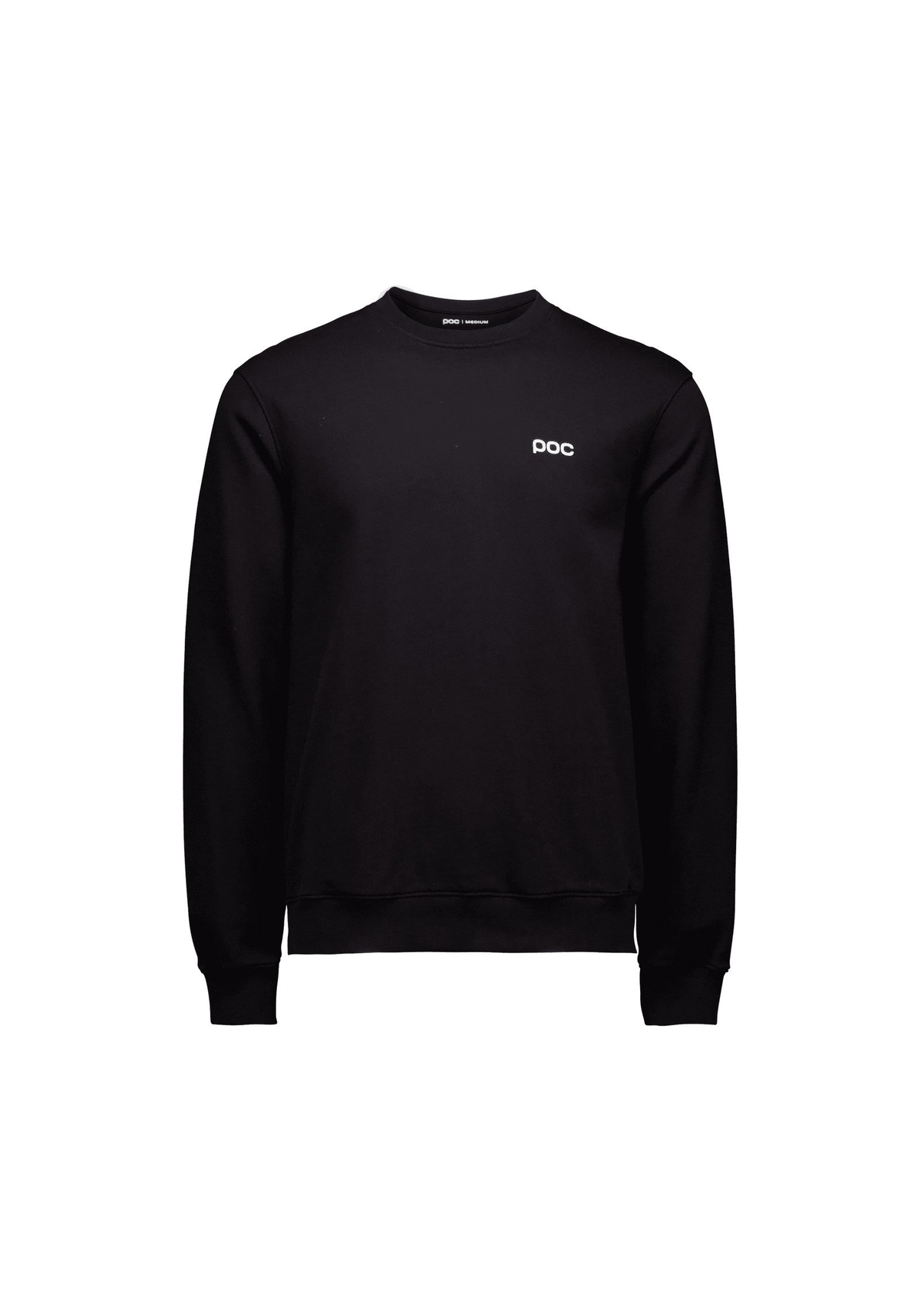 POC Men's Crew Neck Sweater, Uranium Black/Hydrogen White