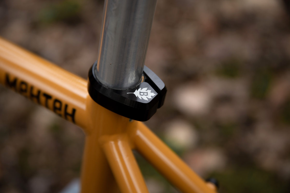 Brother Oak Leaf seat clamp fitted to a frame