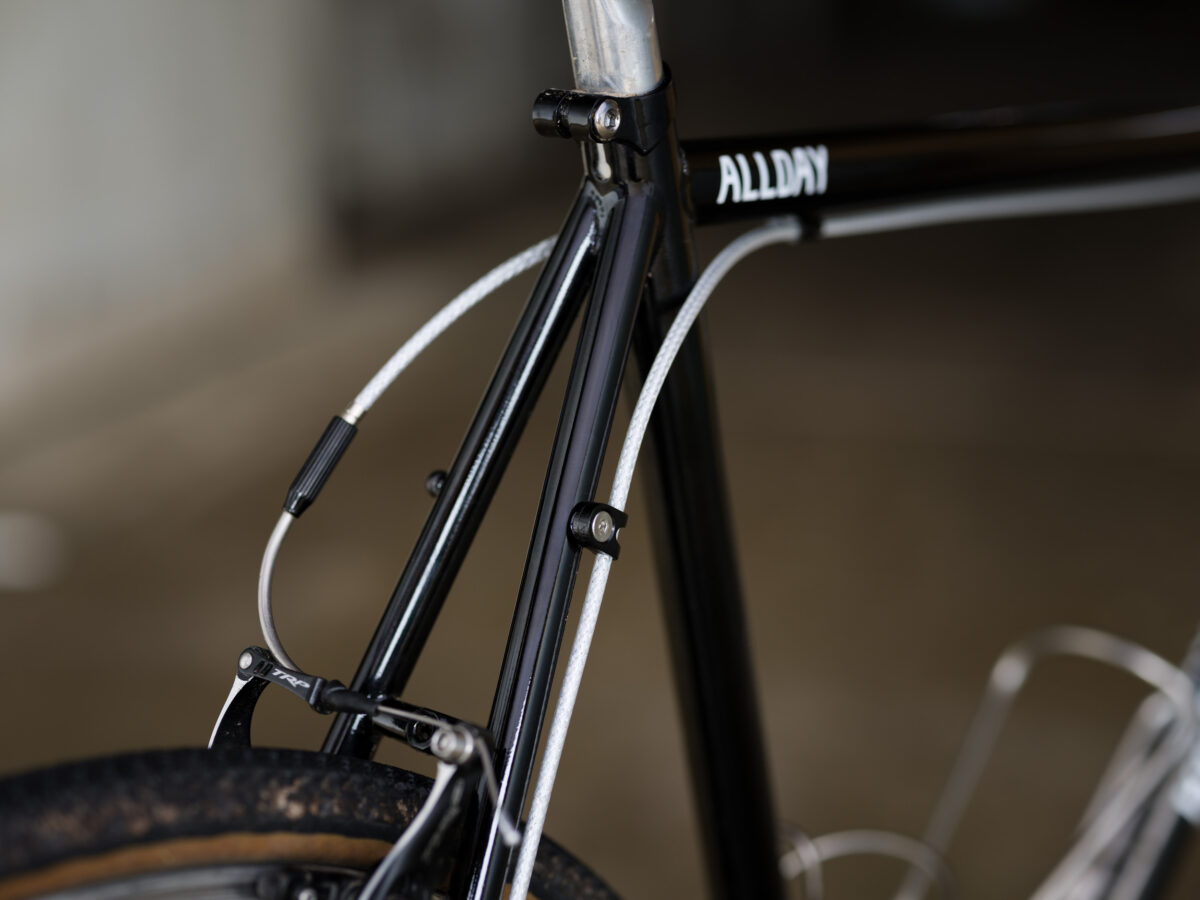 Allday gear pack cable guides on the frame