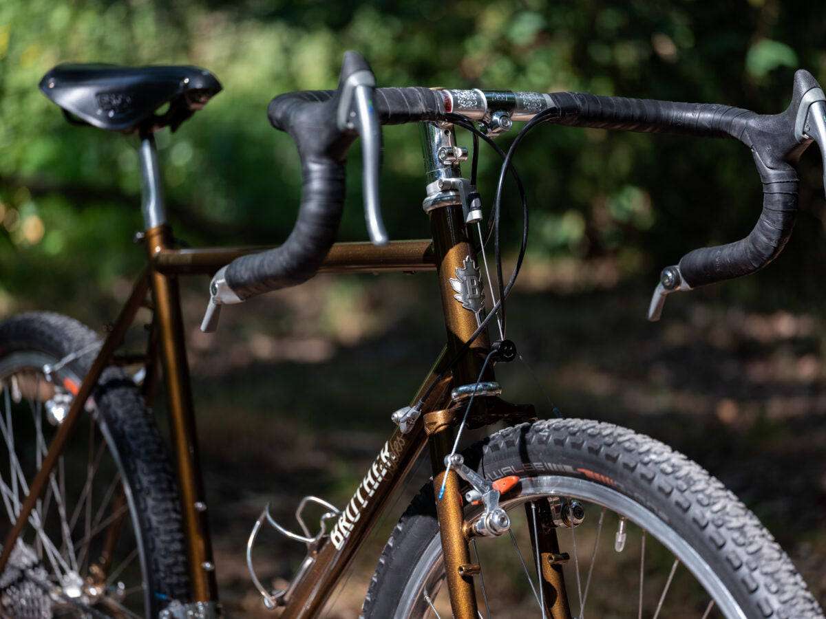 Brother Mr Wooden randonneur build with front bag