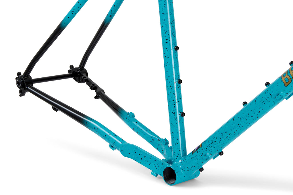 Brother Mehteh UDH rear dropout detail, Blue Lagoon