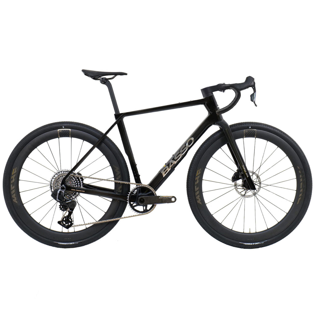 Basso Palta III Force Gravel Bike, Carbon Chrome Black
