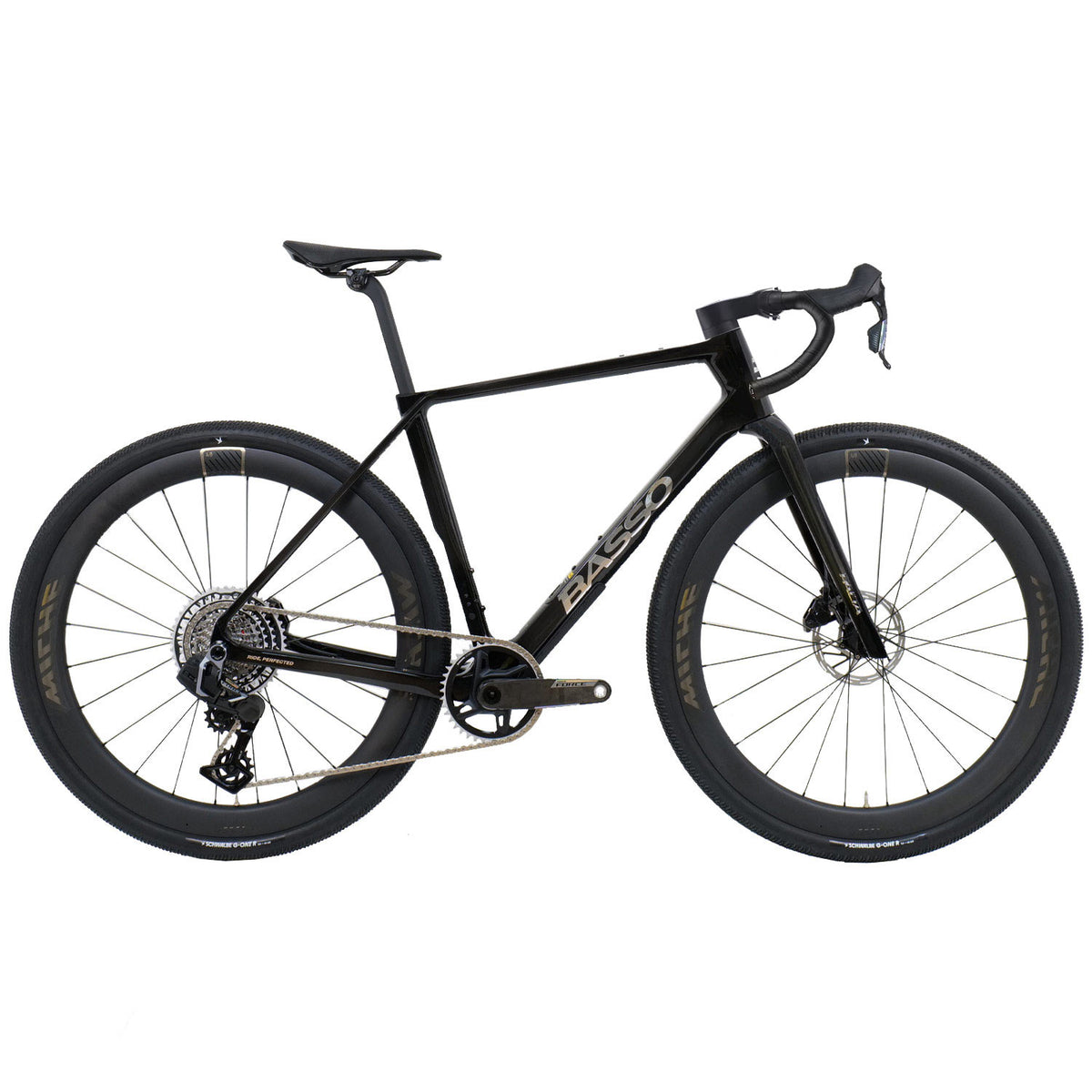 Basso Palta III Force Gravel Bike, Carbon Chrome Black
