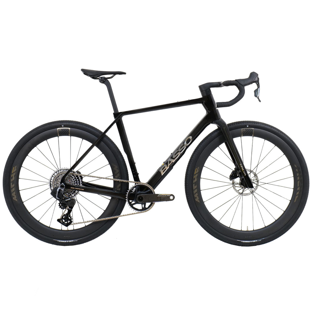 Basso Palta III Force Gravel Bike, Carbon Chrome Black