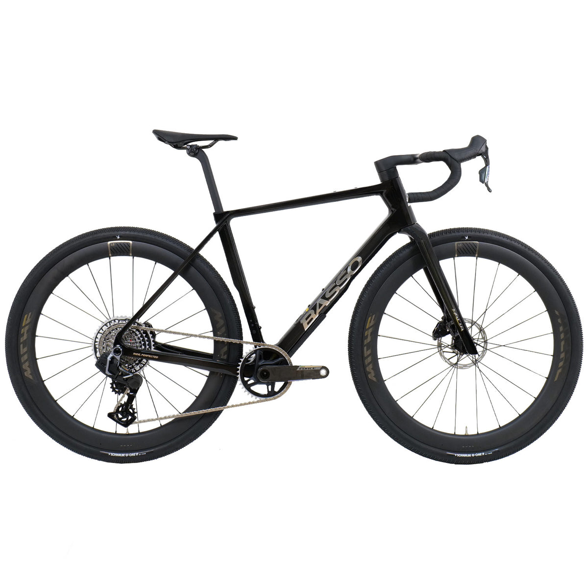 Basso Palta III Force Gravel Bike, Carbon Chrome Black