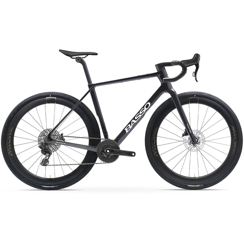 Basso Palta III Record X Wireless Gravel Bike, Carbon Chrome Black