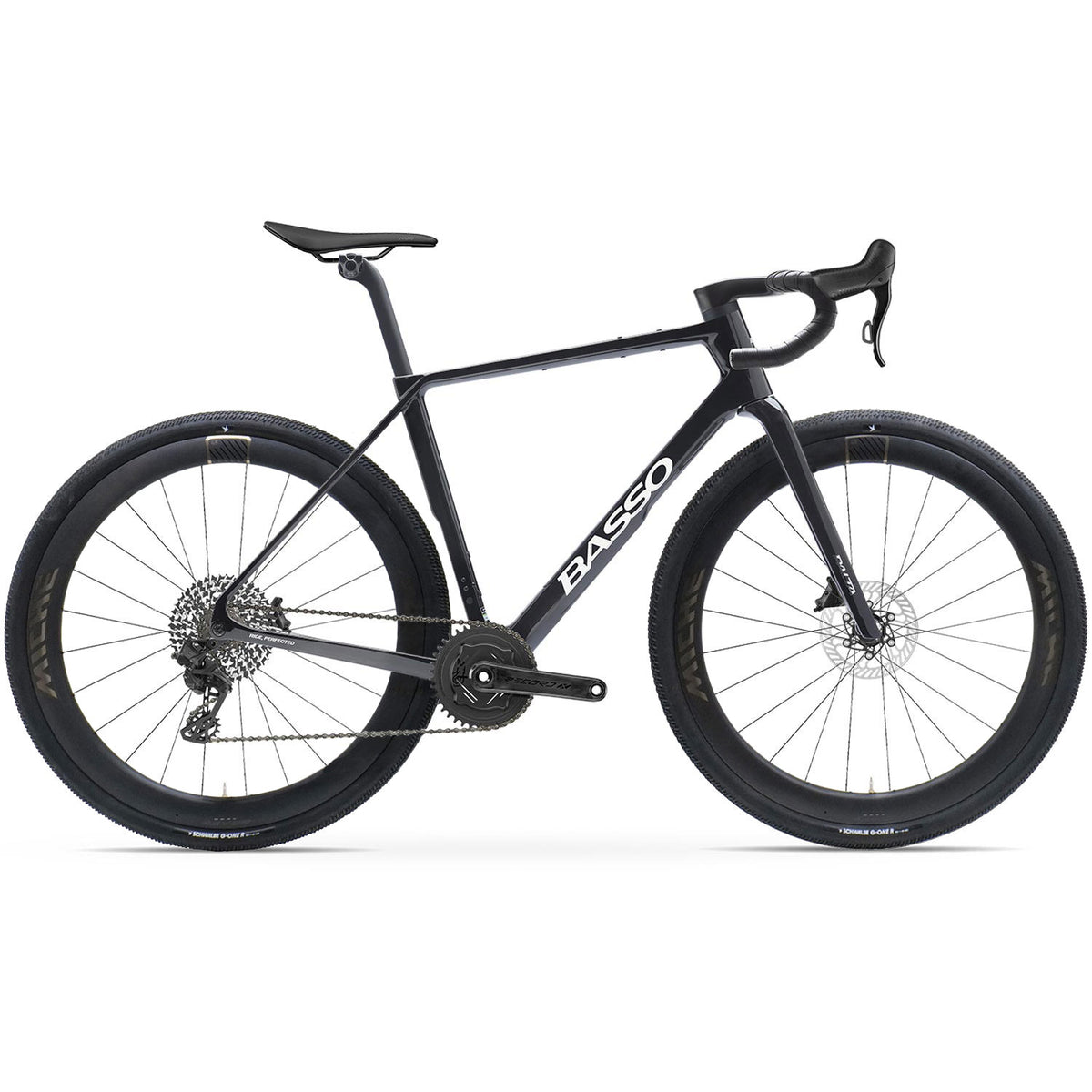 Basso Palta III Record X Wireless Gravel Bike, Carbon Chrome Black