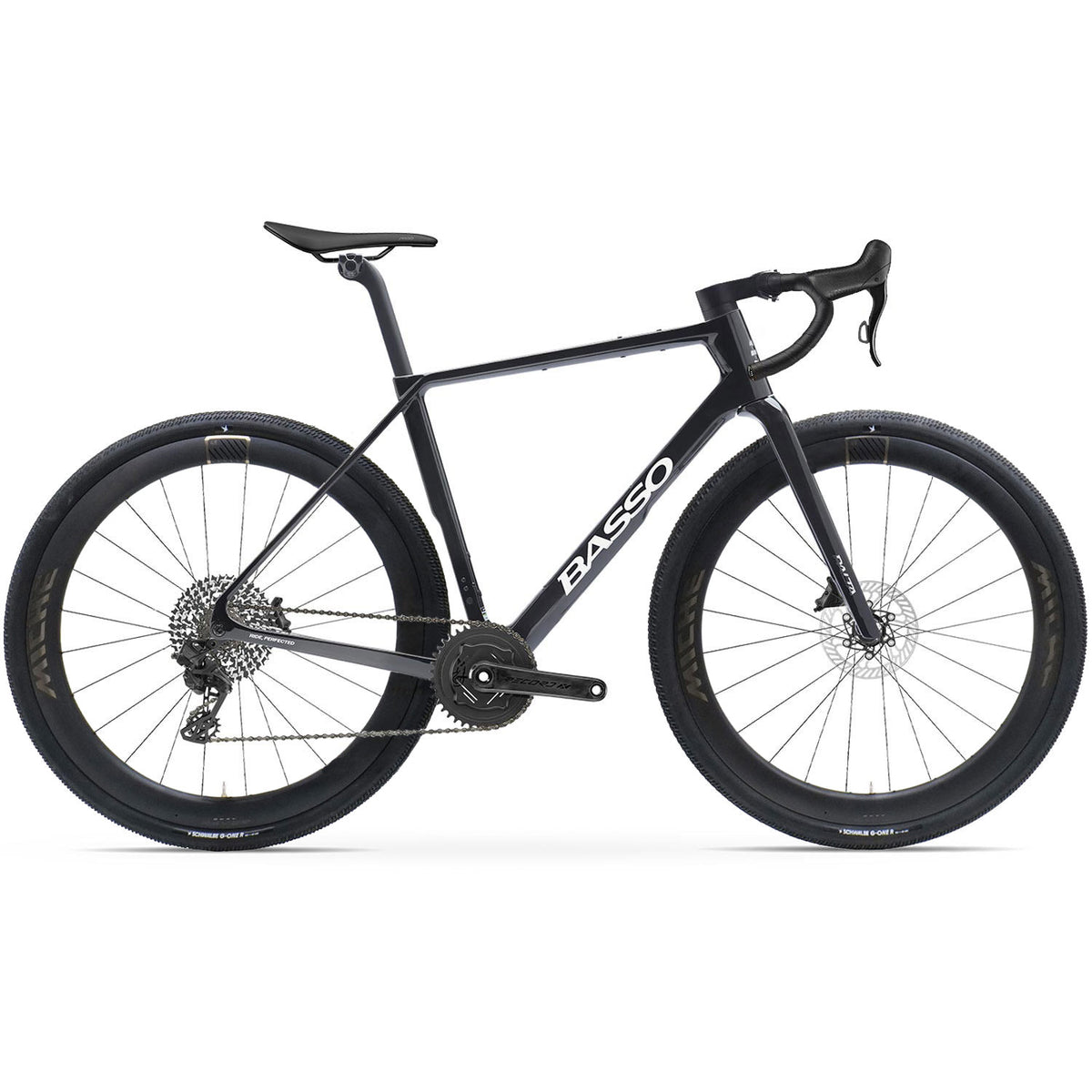 Basso Palta III Record X Wireless Gravel Bike, Carbon Chrome Black