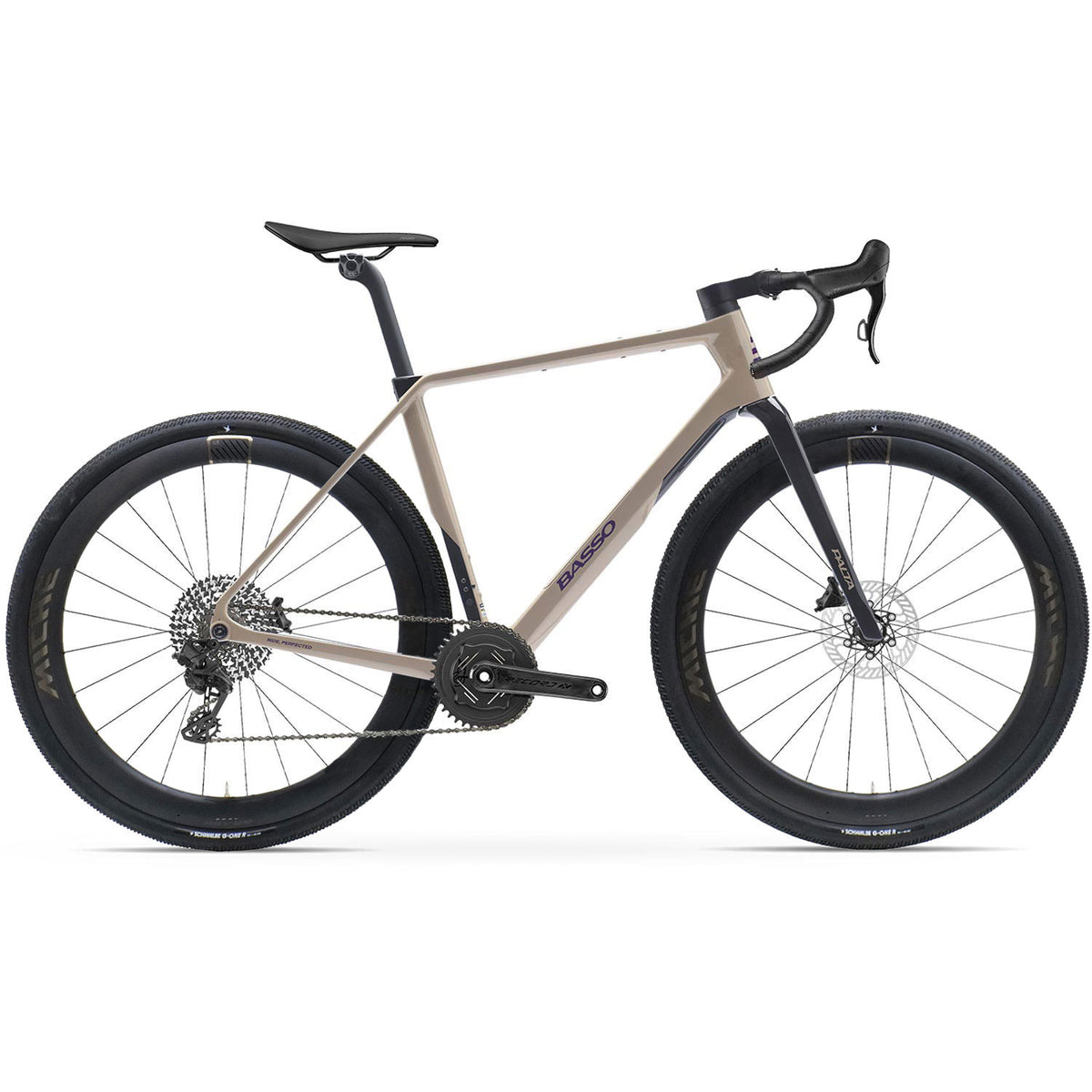 Basso Palta III Record X Wireless Gravel Bike, Purple Dust